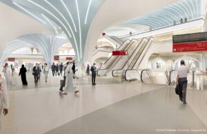 Doha subway station